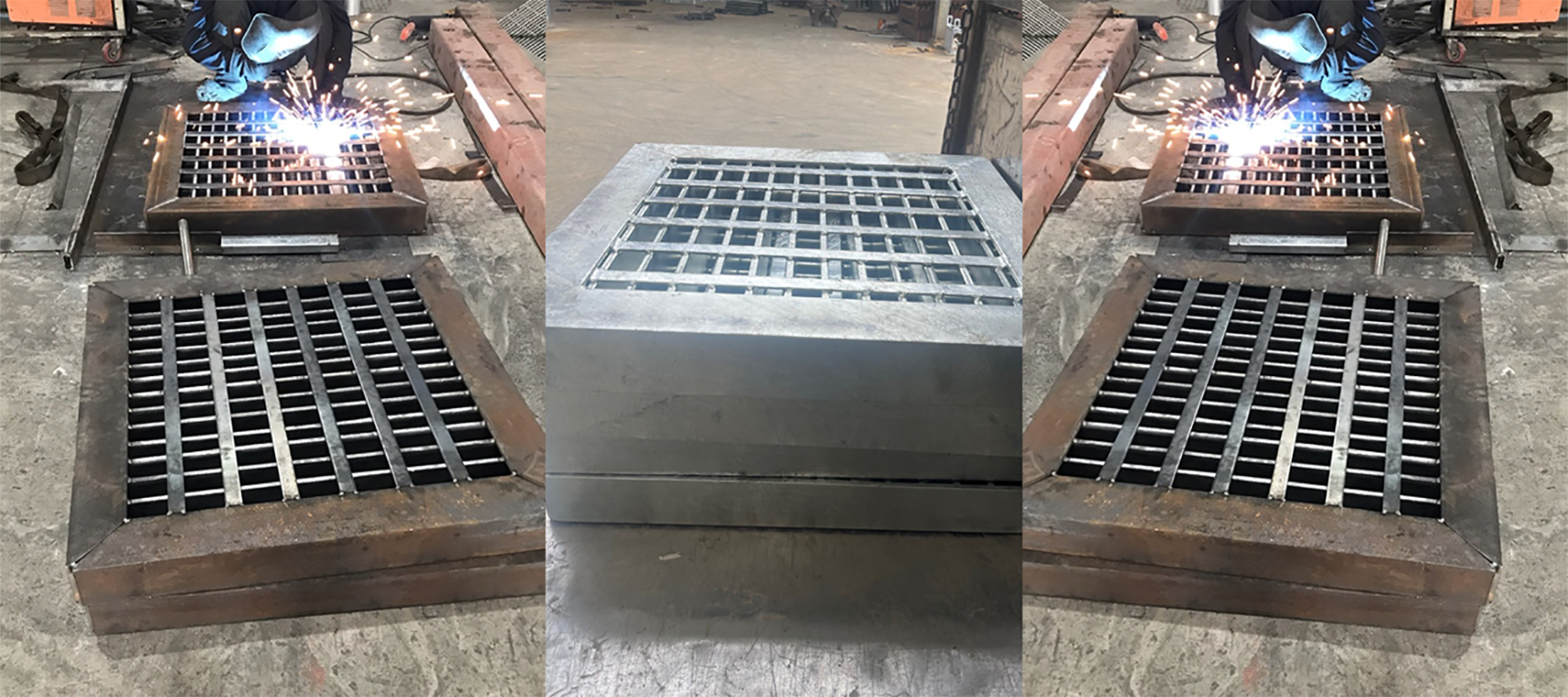 Grating nắp mở